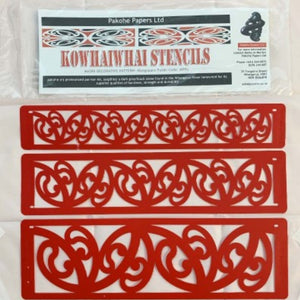 Kowhaiwhai Stencils - Mangopare with Putiki elements