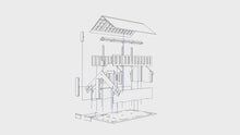 Load and play video in Gallery viewer, This model wharepuni (meeting house) has been designed to be both fun and educational.  Learn the names of each individual interlocking part and build and dismantle the whare until you become familiar with the construction and name of each component. Of course traditional Wharepuni are unique to the iwi (tribe) and the rohe (area) and the styles may differ to the one presented in this pack. The names may also differ however, it is up to the learner to place his/her own identity within the whare. Paint, deco